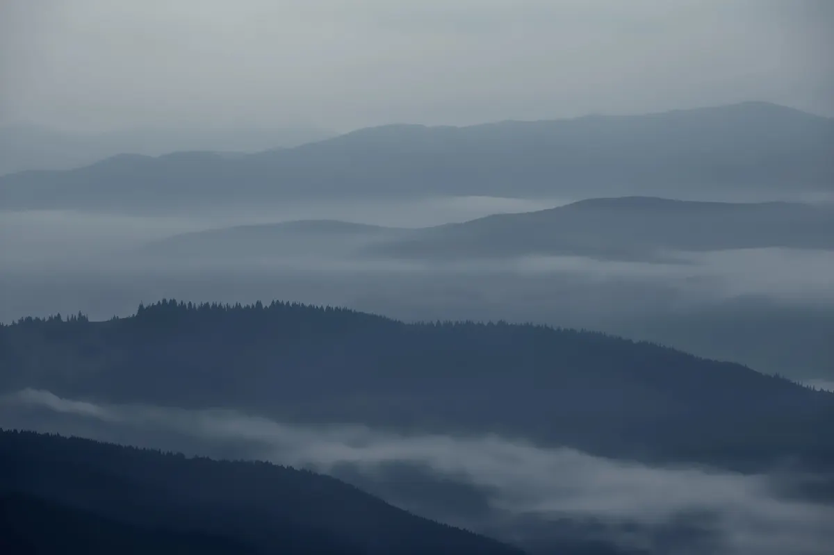 The night sky above Great Smoky Mountains National Park